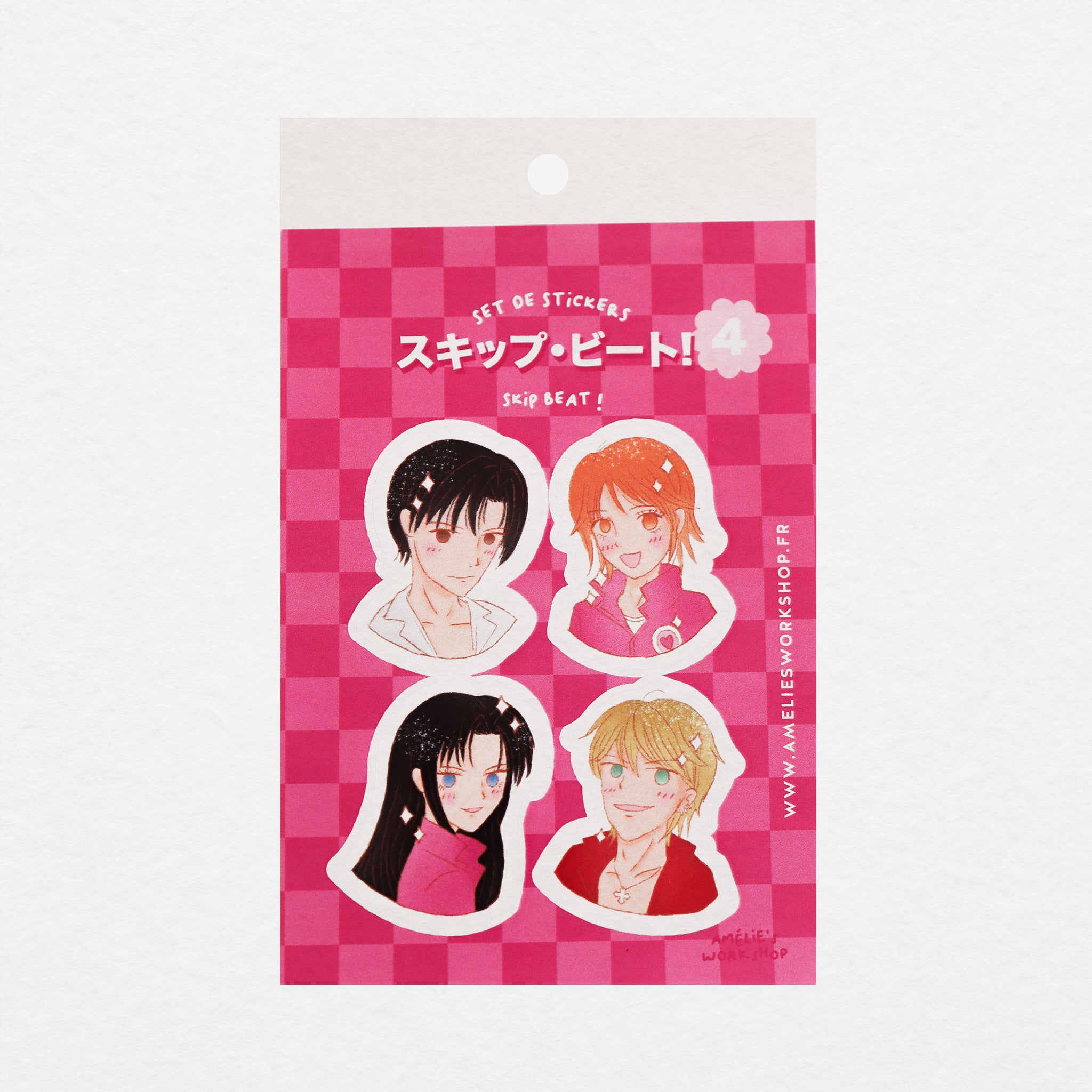 Planche de 4 stickers manga Skip Beat
