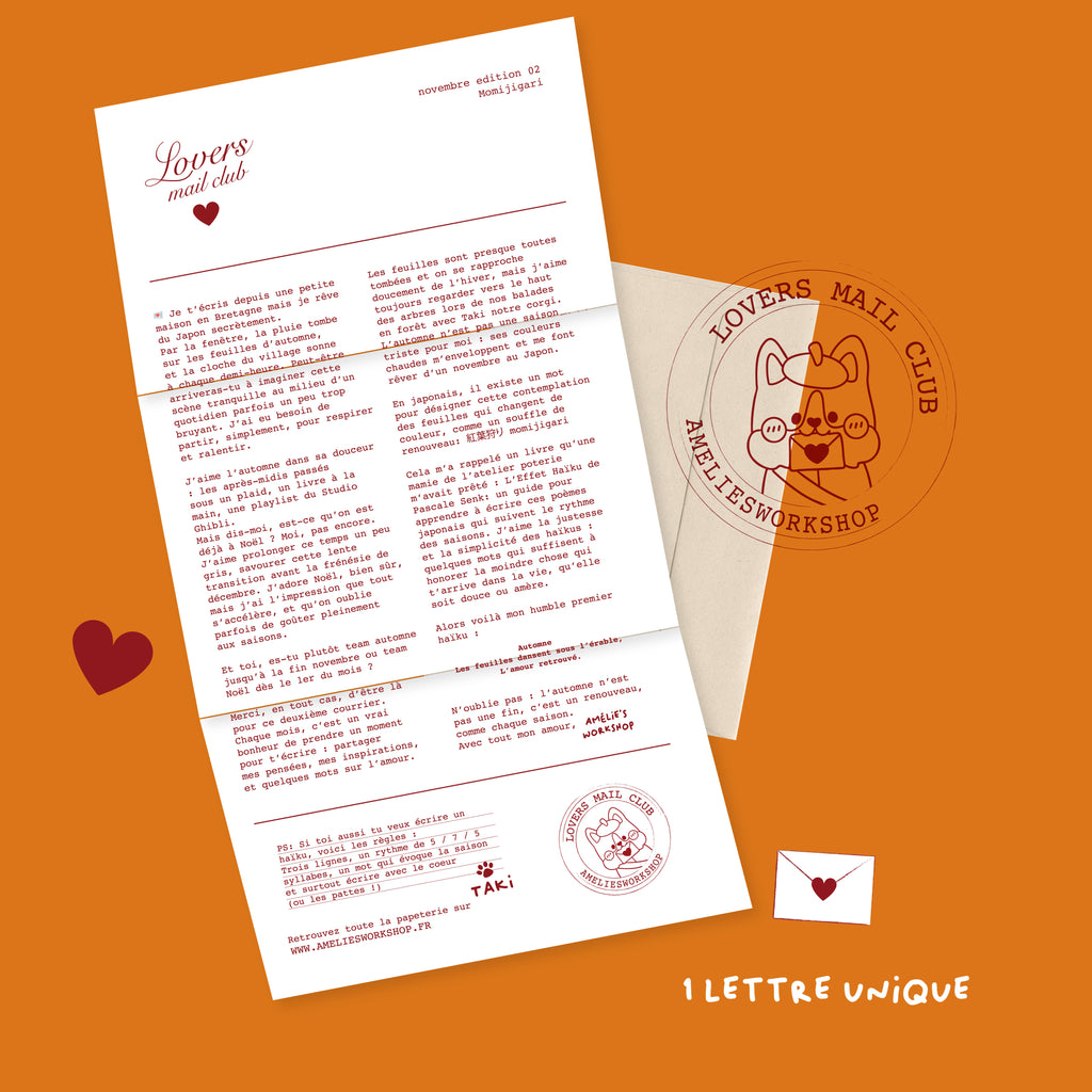 Lovers Mail Club / Le courrier de l'amour ( novembre edition 02 )
