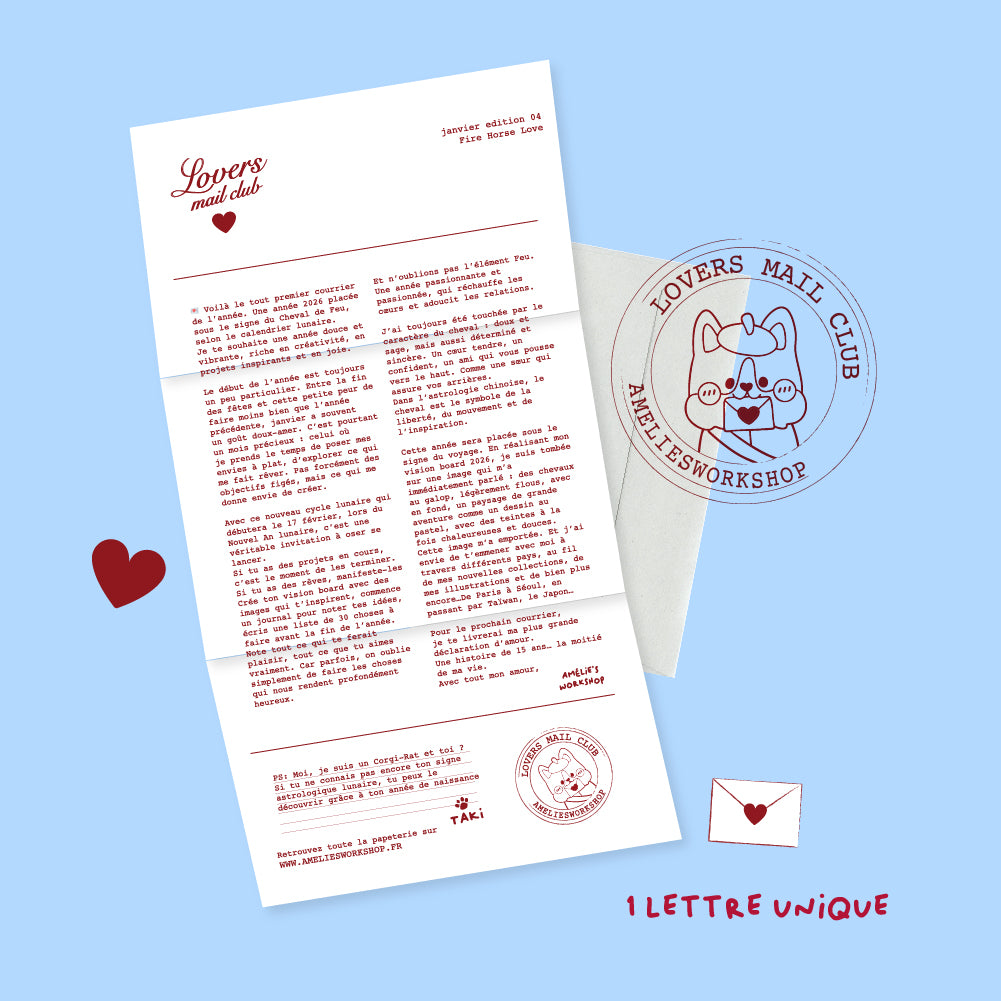 Lovers Mail Club / Le courrier de l'amour ( janvier édition 04 )
