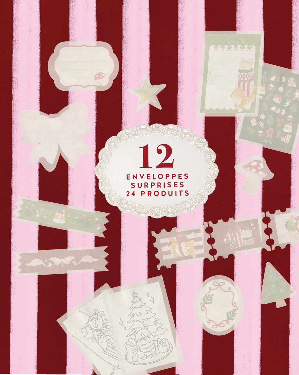 🌲 Précommande calendrier de l'avent papeterie