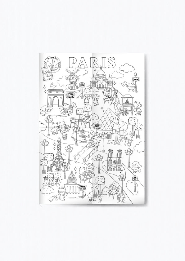 Coloriage géant : Paris A2