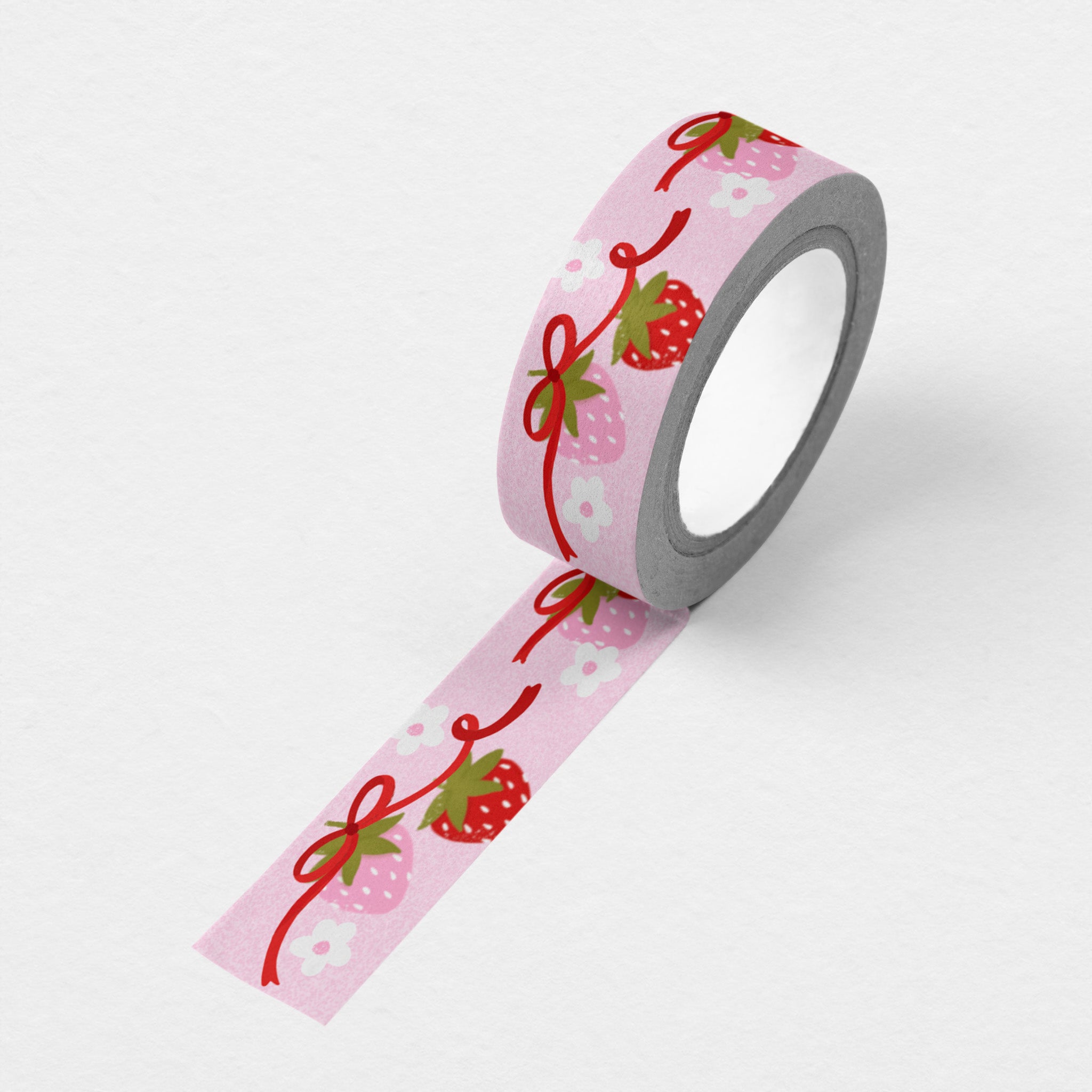 Washitape ruban adhésif fraise