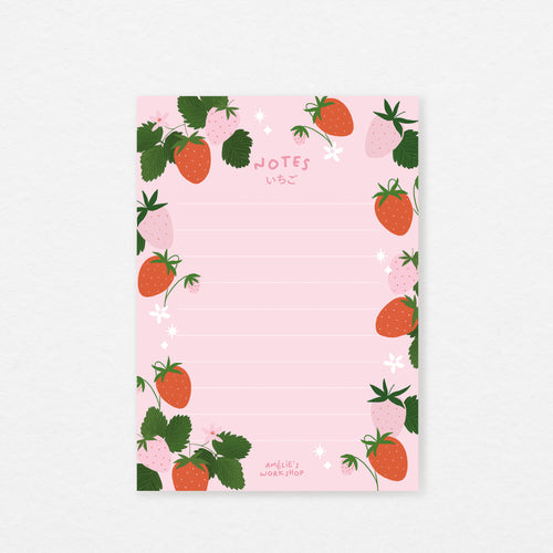 Bloc-notes A6 Fraise
