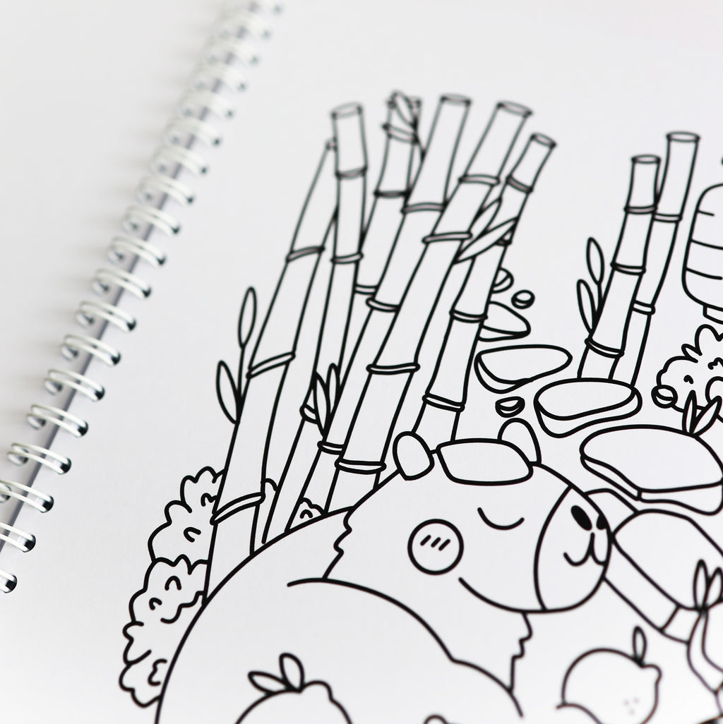 Carnet de coloriages mignons Kyoto/ Nara / Uji Japon