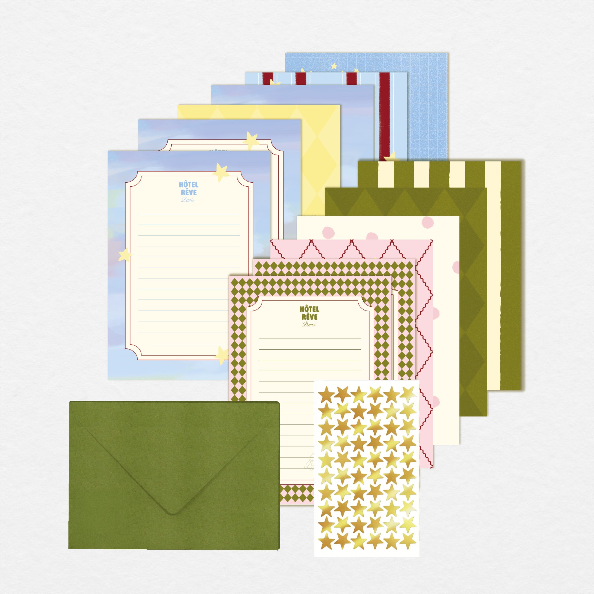 Set de papeterie Hôtel Rêve