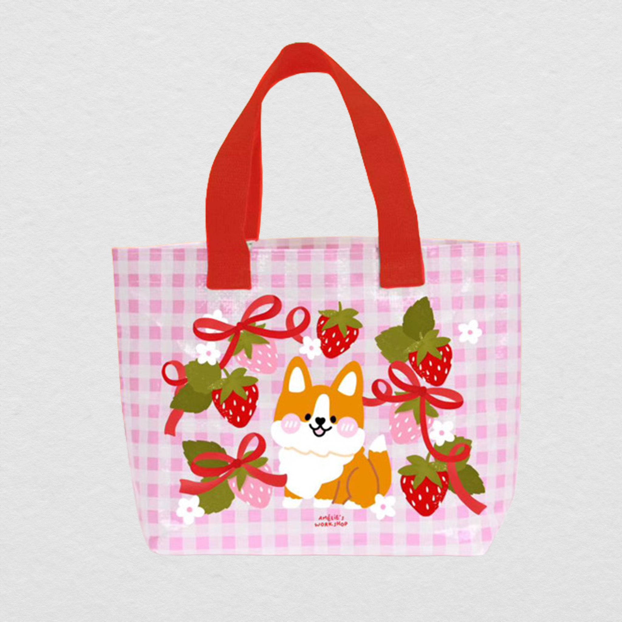 Sac réutilisable A4 corgi
