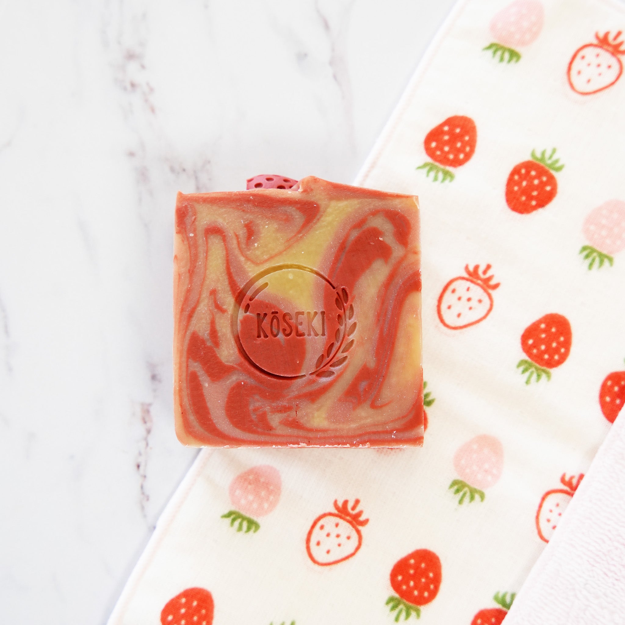 Set EXCLUSIF : Savon et Bloc-notes A6 Glace Fraise