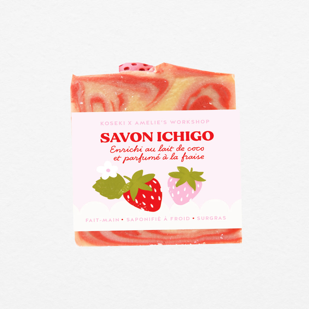 Set EXCLUSIF : Savon et Bloc-notes A6 Glace Fraise