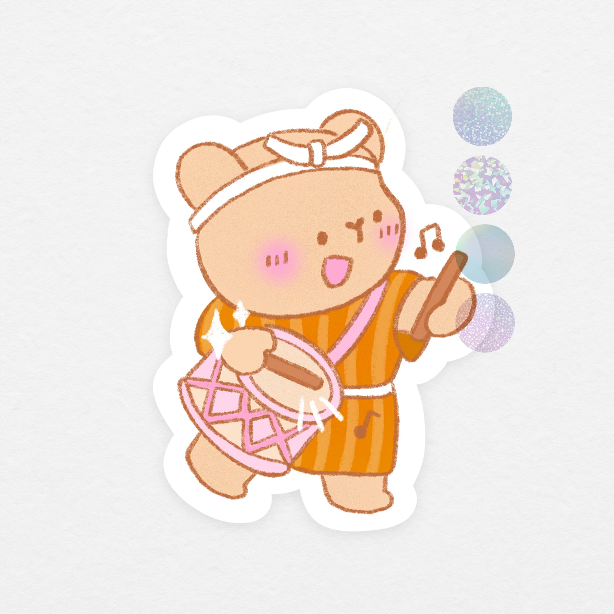 Sticker holographique: ours