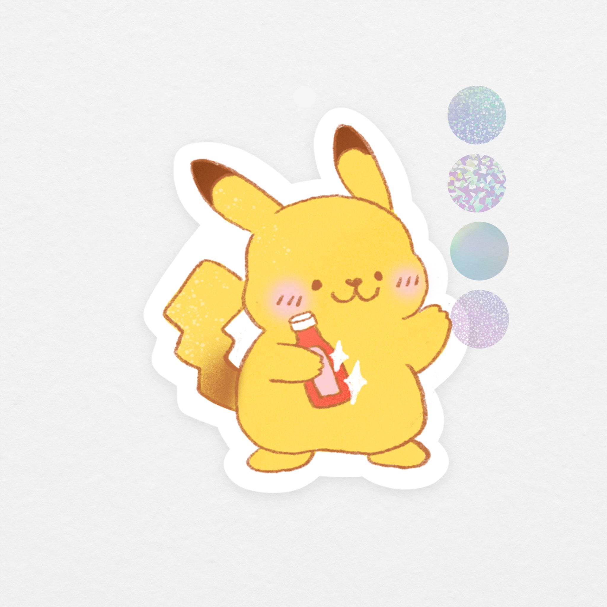 Sticker holographique: pikachu