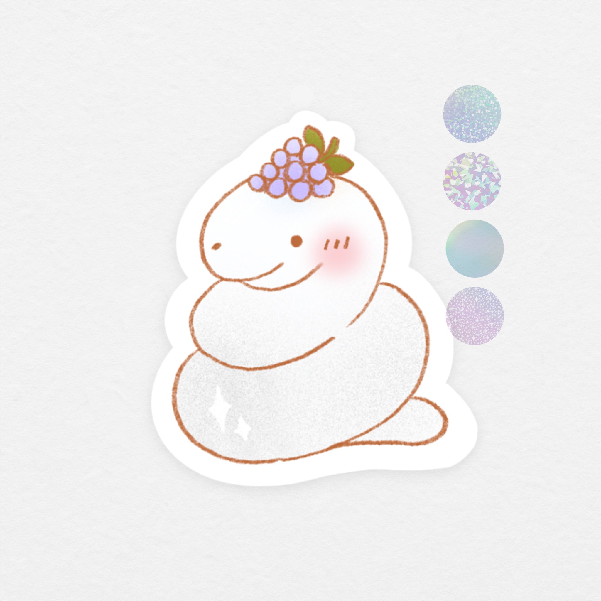 Sticker holographique: serpent